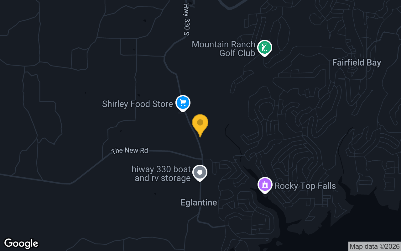Map of bar trivia spots in Shirley, AR