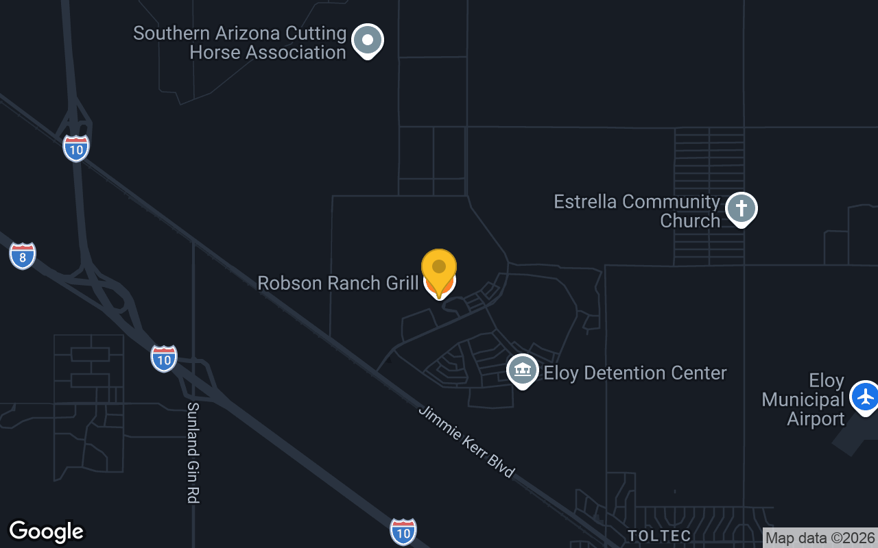 Map of bar trivia spots in Eloy, AZ