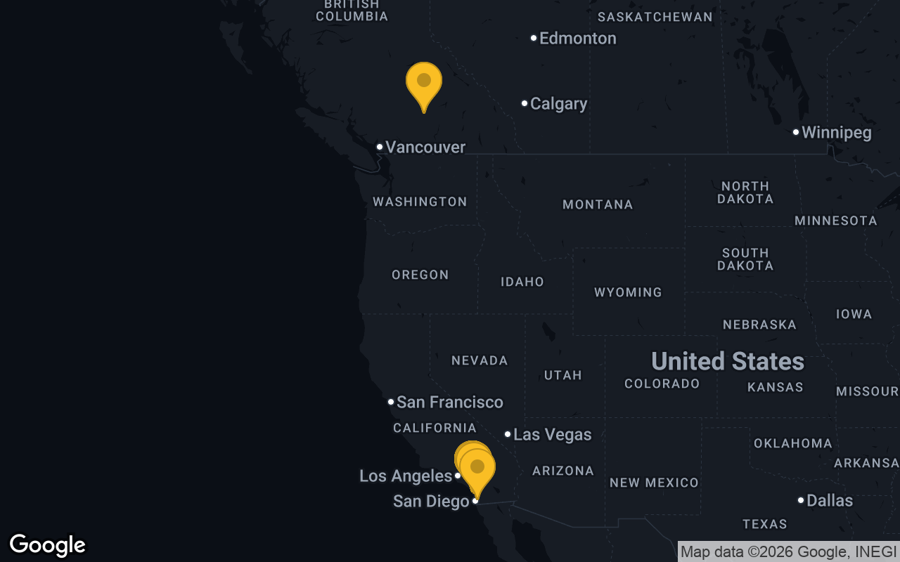 Map of bar trivia spots in Carlsbad, CA