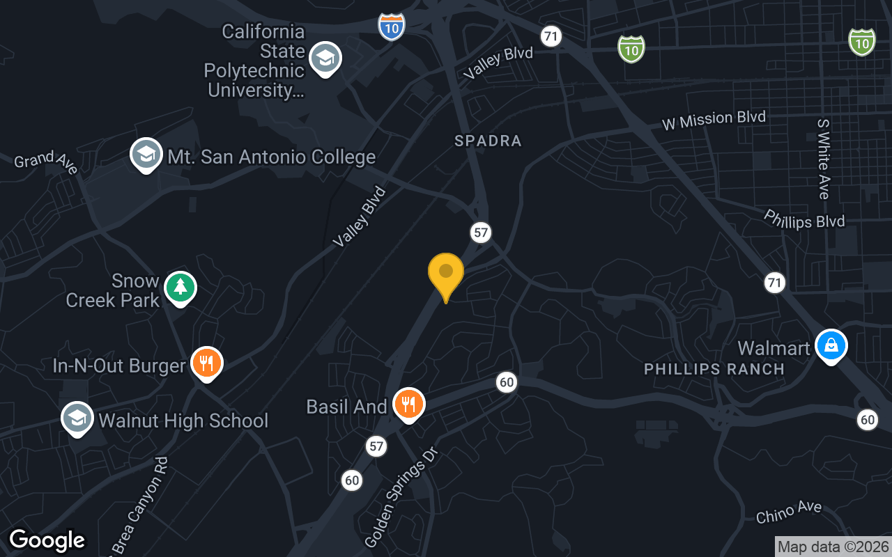 Map of bar trivia spots in Diamond Bar, CA