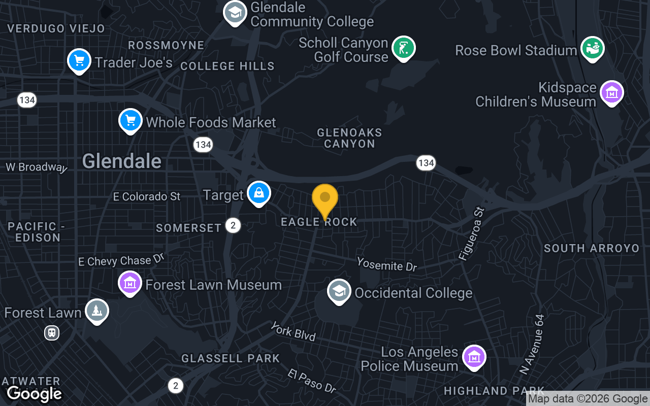 Map of bar trivia spots in Los Angeles, CA