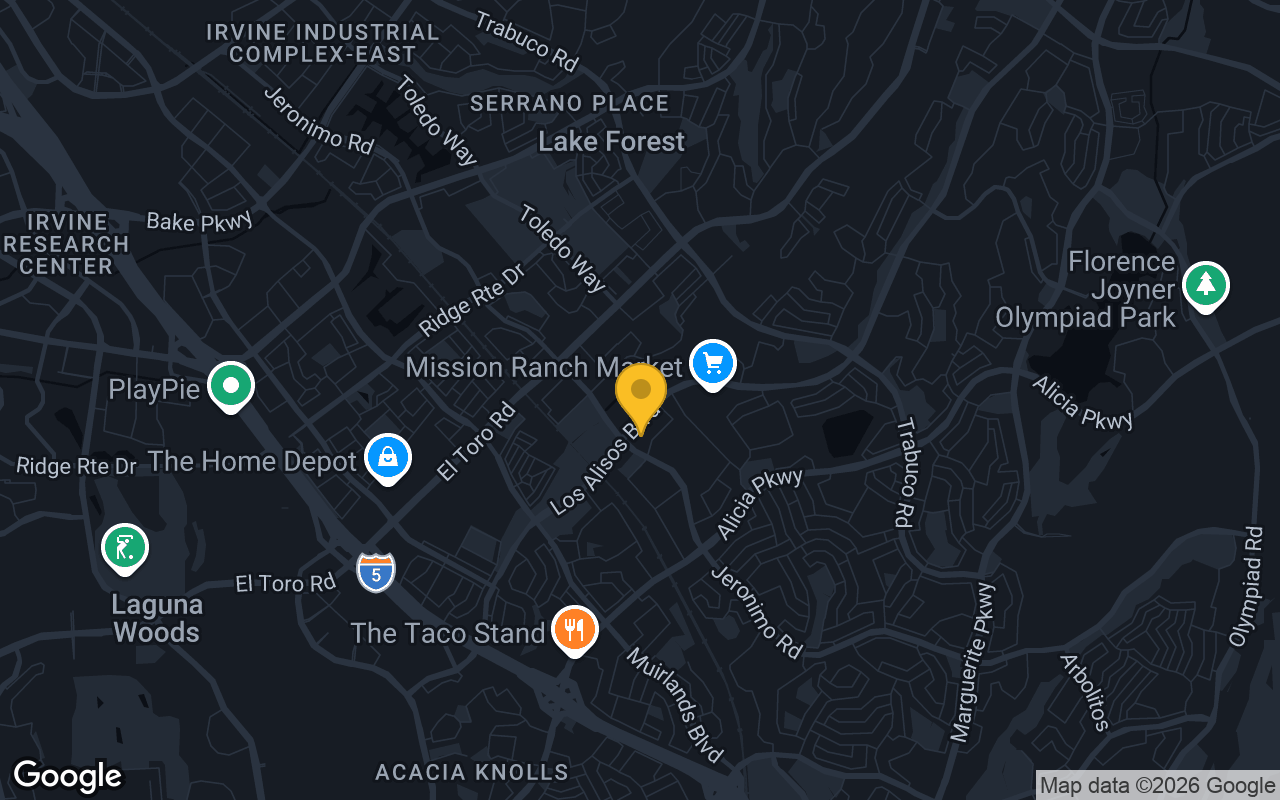Map of bar trivia spots in Mission Viejo, CA