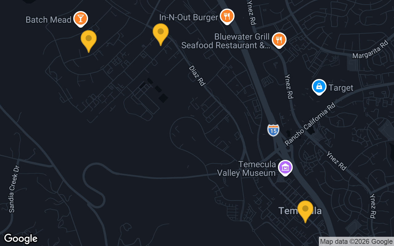 Map of bar trivia spots in Temecula, CA