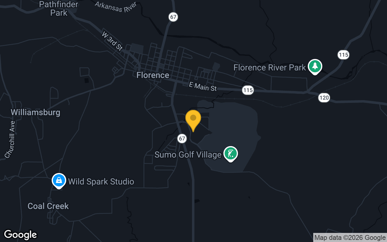 Map of bar trivia spots in Florence, CO