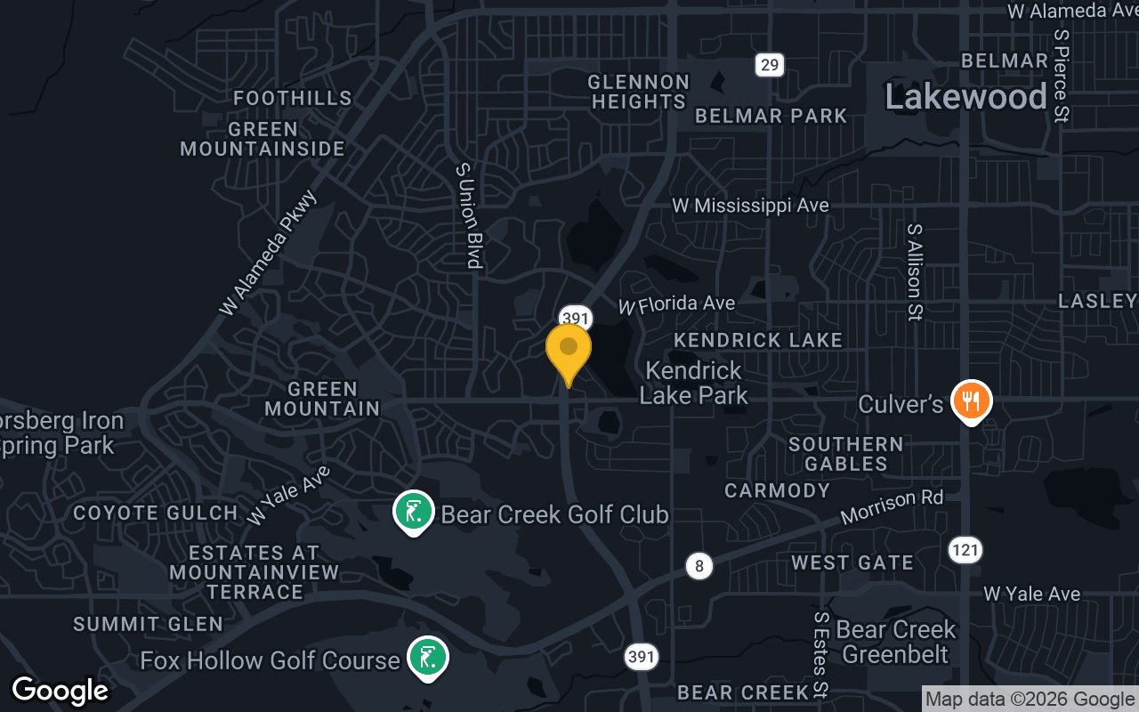 Map of bar trivia spots in Lakewood, CO