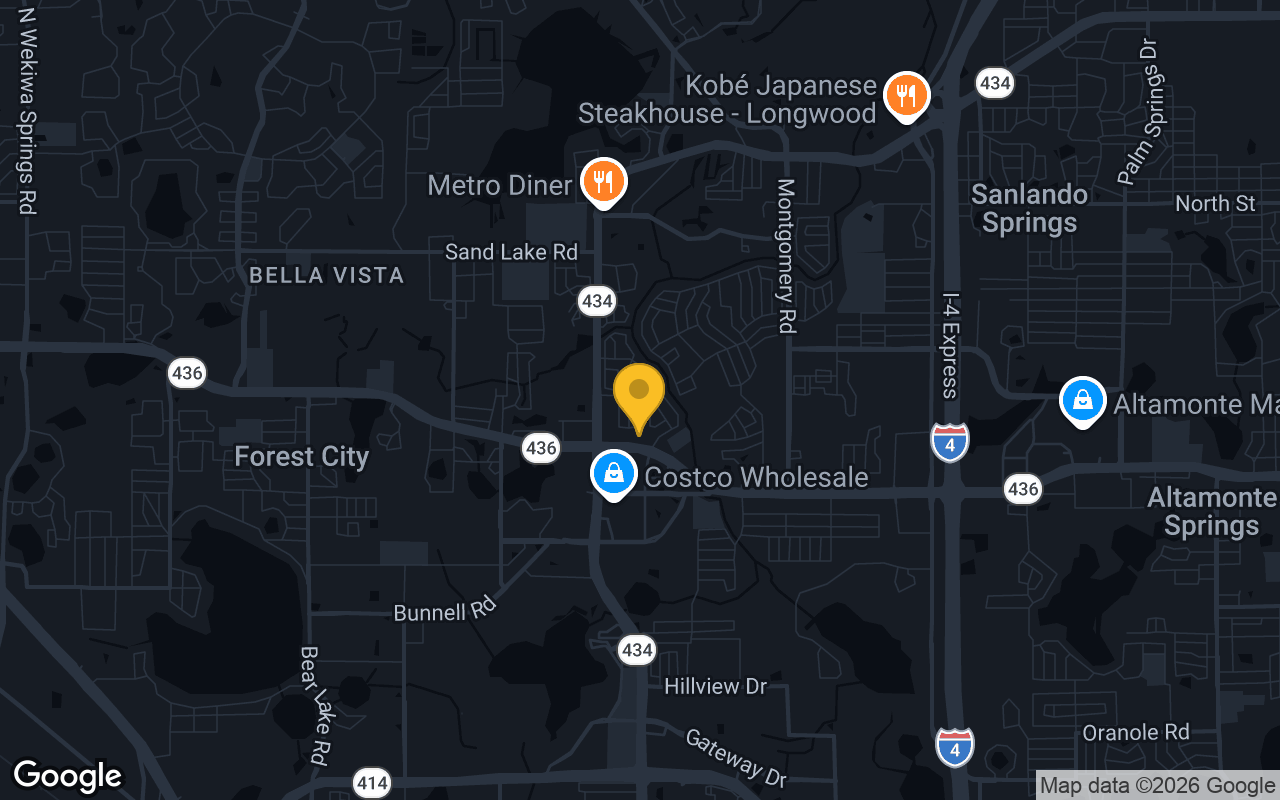 Map of bar trivia spots in Altamonte Springs, FL