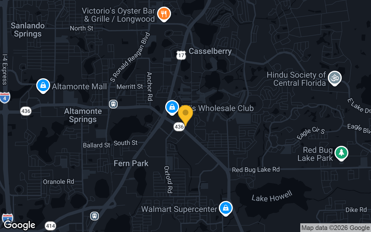 Map of bar trivia spots in Casselberry, FL