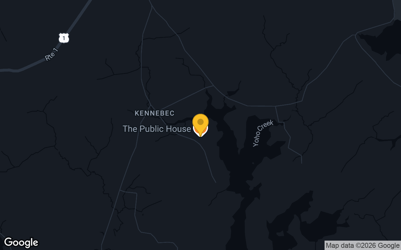 Map of bar trivia spots in Machias, ME