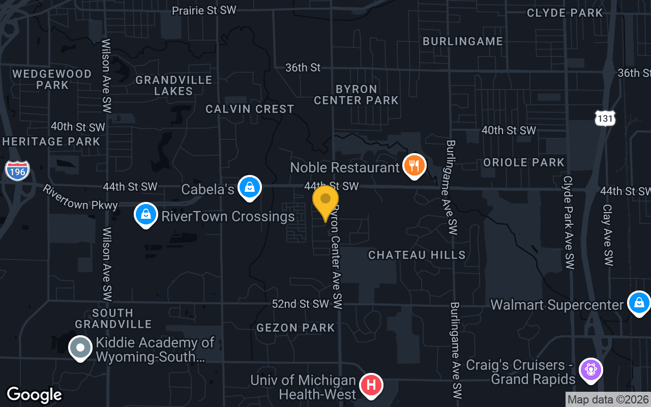 Map of bar trivia spots in Wyoming, MI