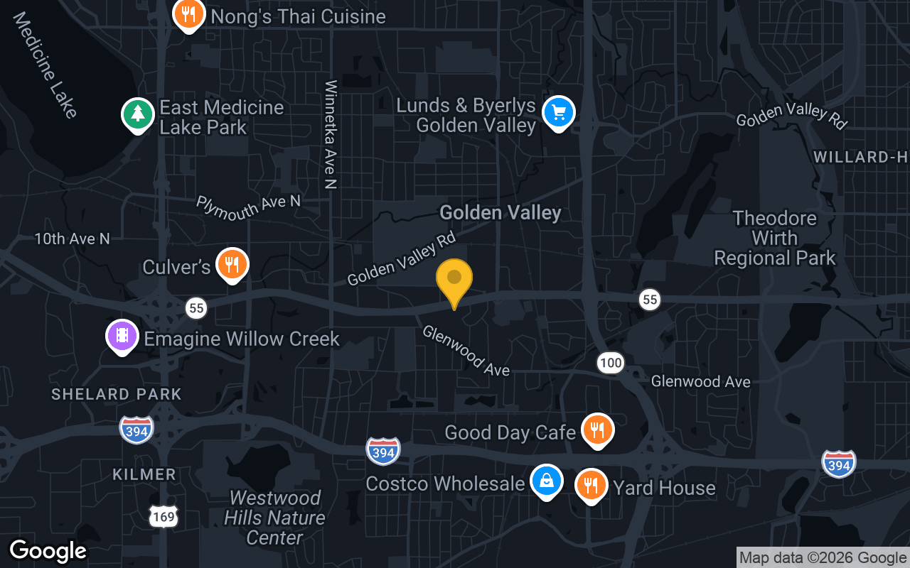 Map of bar trivia spots in Golden Valley, MN