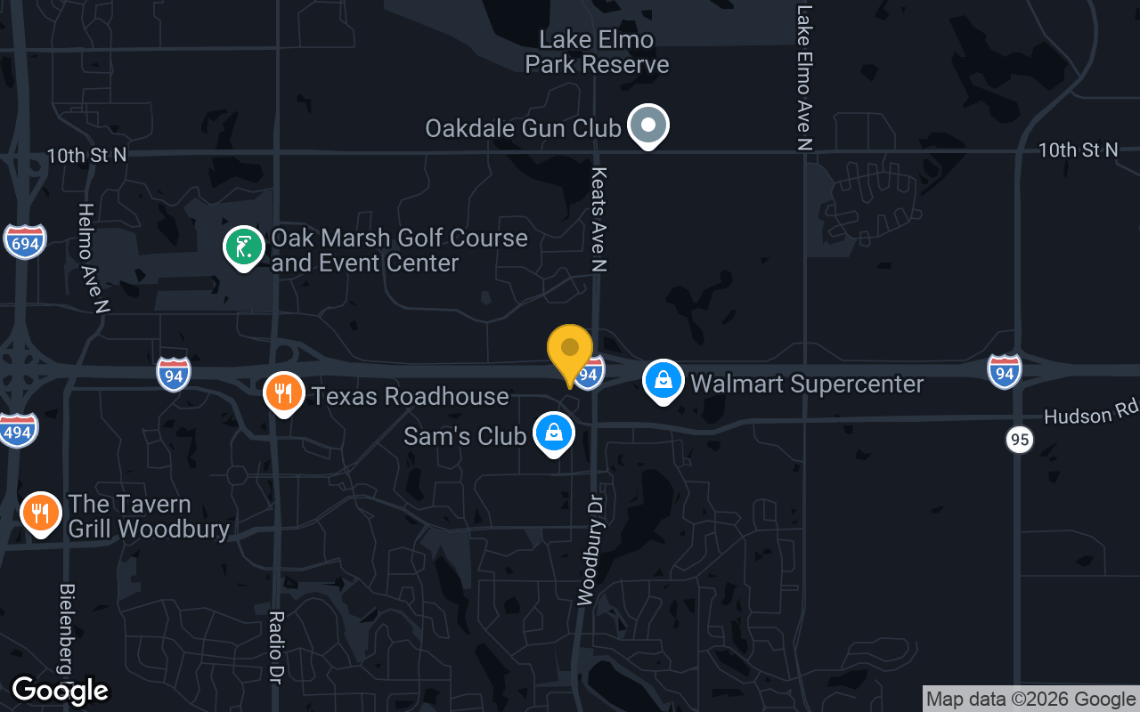Map of bar trivia spots in Woodbury, MN