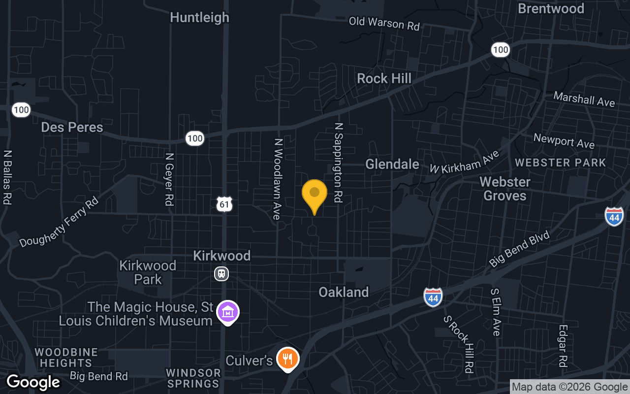 Map of bar trivia spots in Glendale, MO