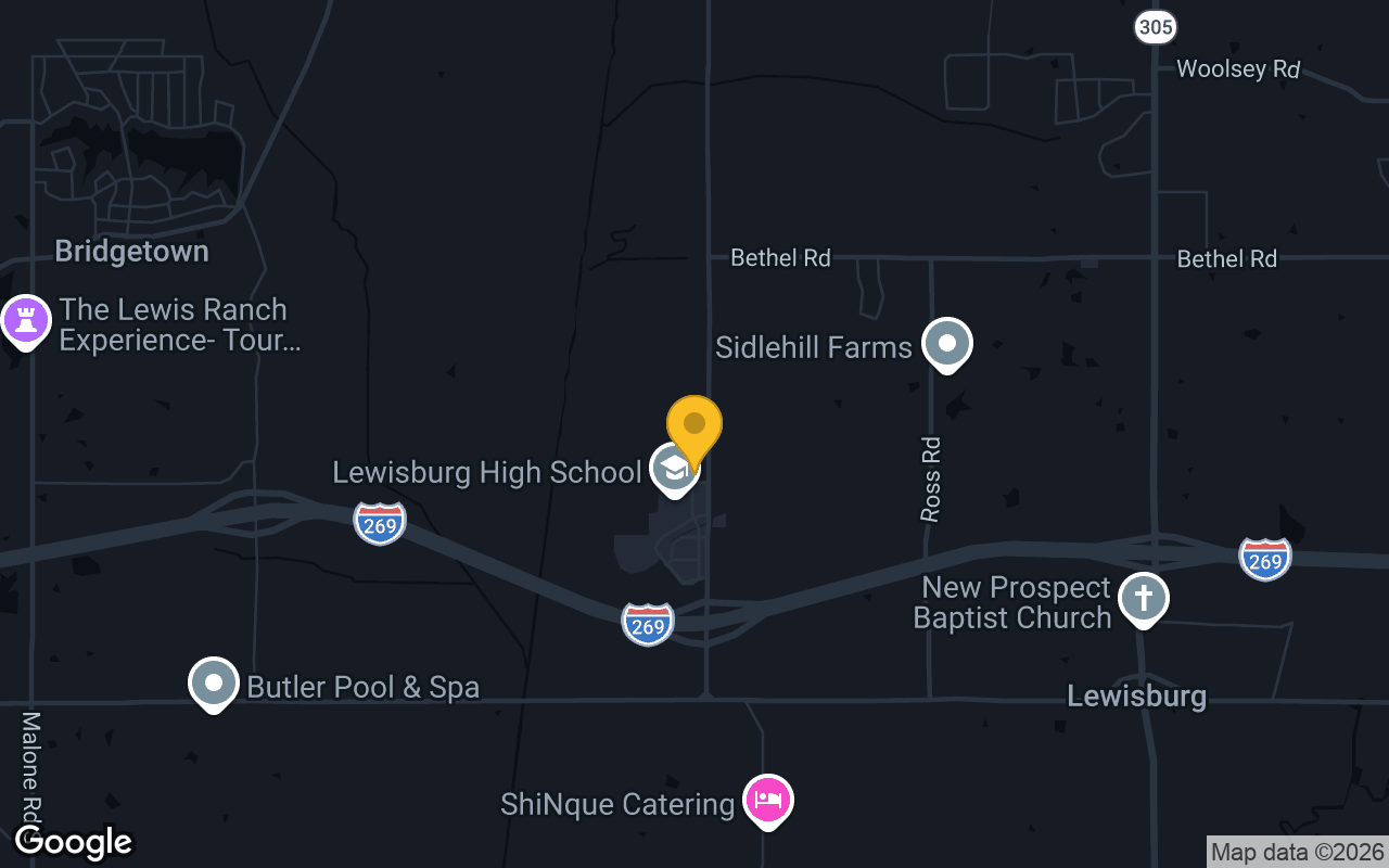 Map of bar trivia spots in Olive Branch, MS