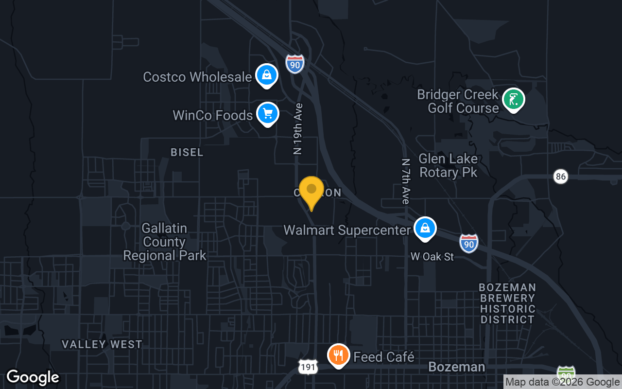 Map of bar trivia spots in Bozeman, MT