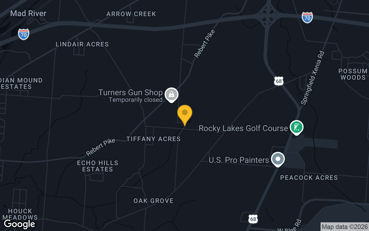 Map of bar trivia spots in Karen Woods, OH