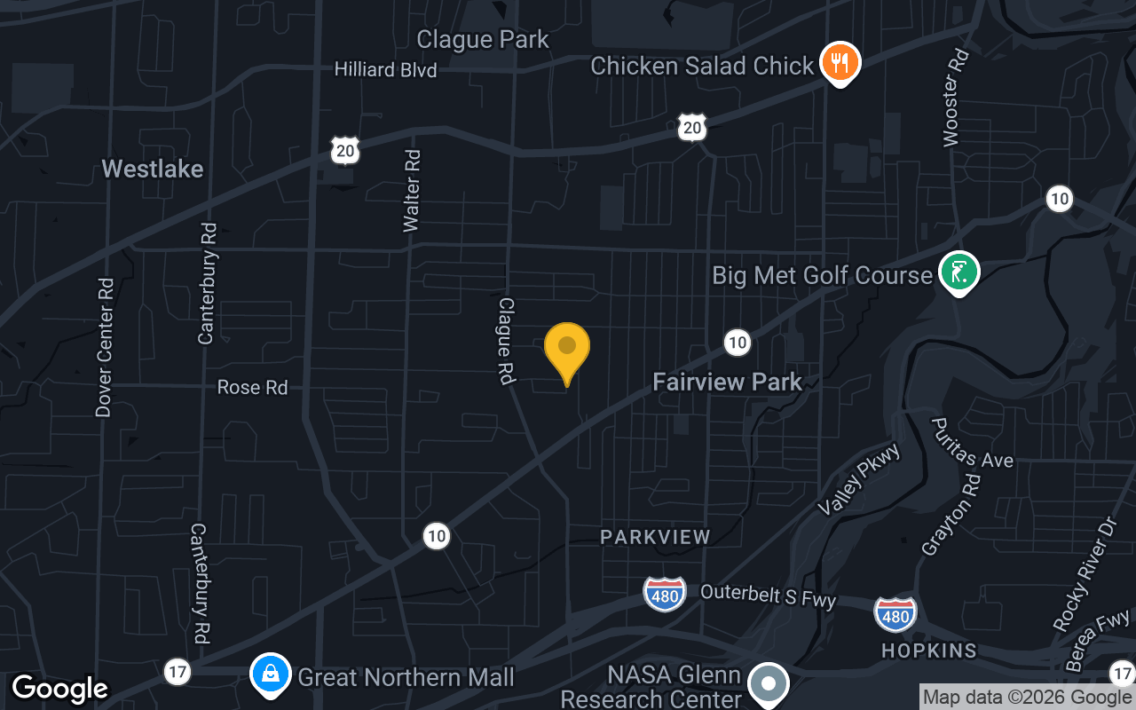 Map of bar trivia spots in North Olmsted, OH