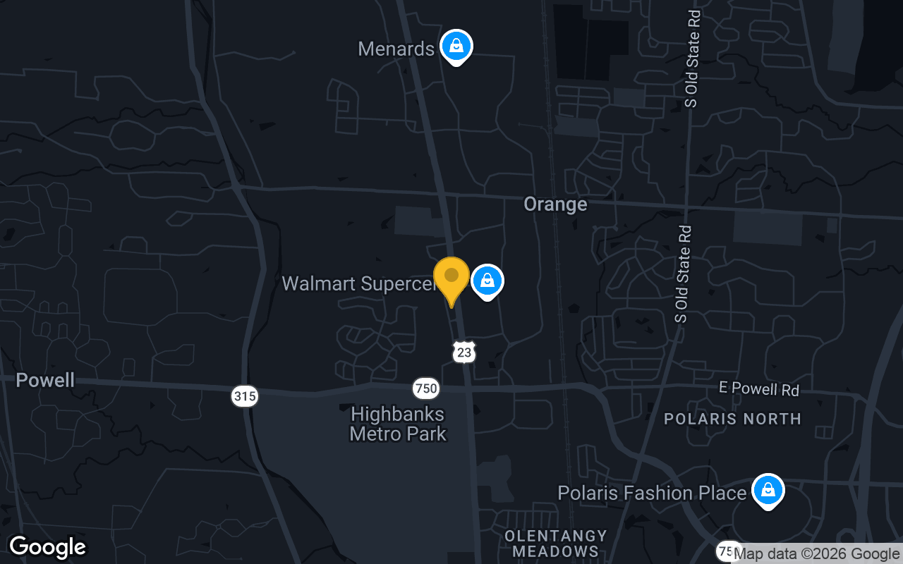 Map of bar trivia spots in Powell, OH