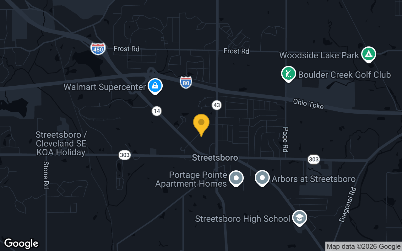 Map of bar trivia spots in Streetsboro, OH
