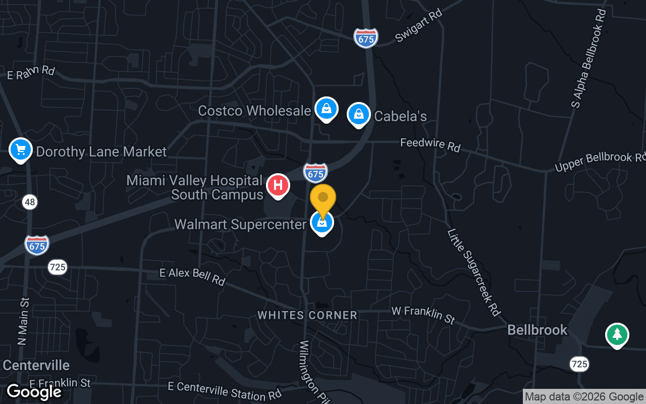 Map of bar trivia spots in Sugarcreek Township, OH
