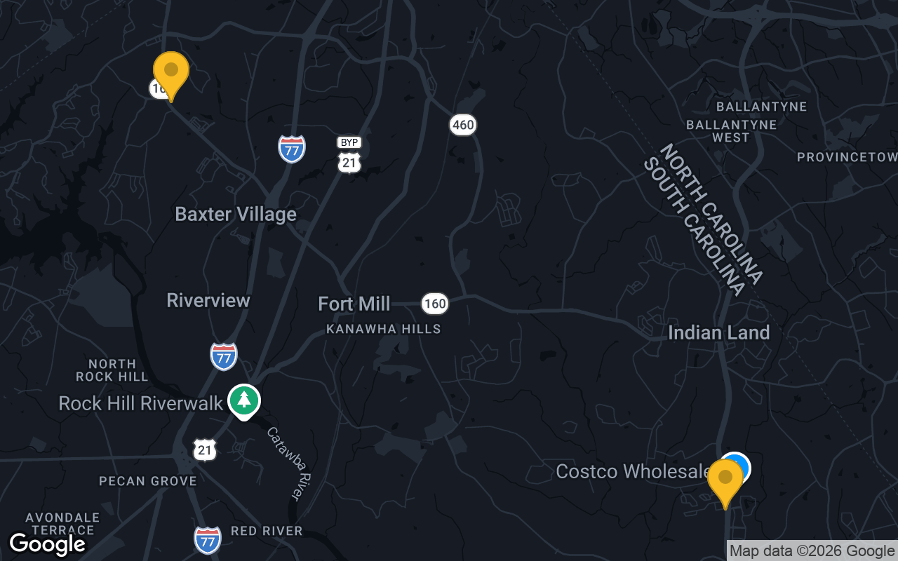Map of bar trivia spots in Fort Mill, SC