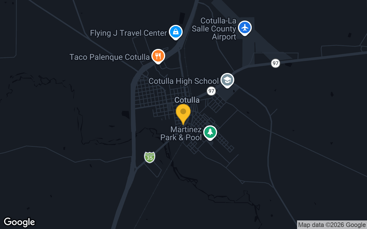 Map of bar trivia spots in Cotulla, TX