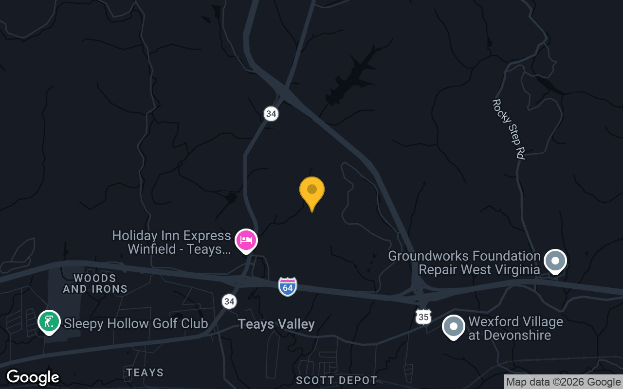 Map of bar trivia spots in Hurricane, WV