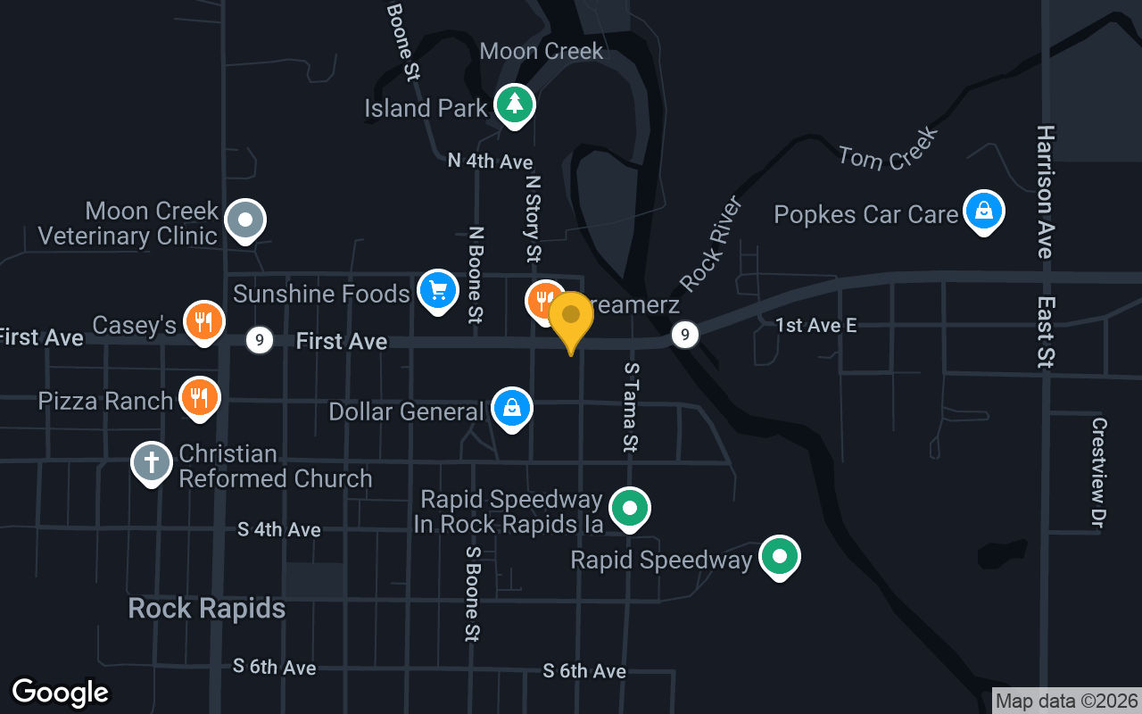 Map of 1889 Lounge