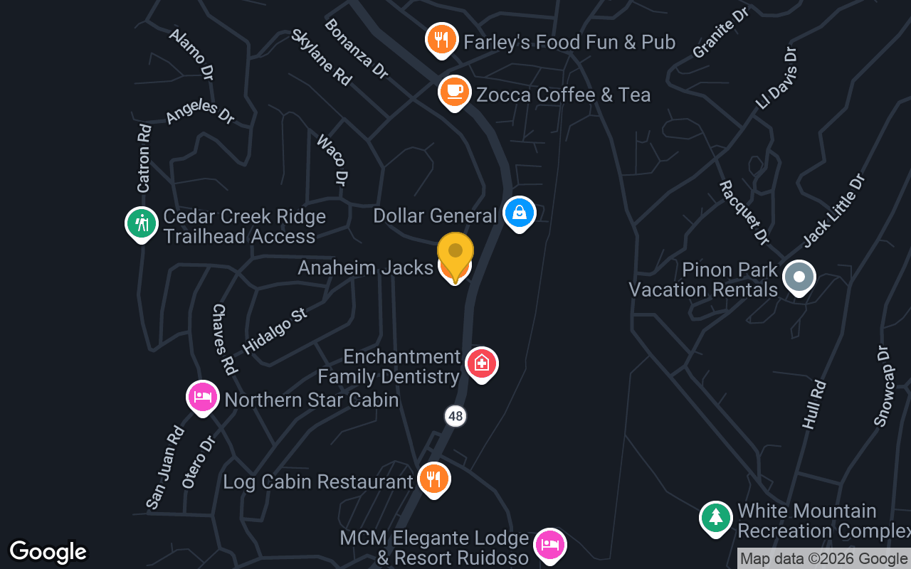 Map of Anaheim Jacks