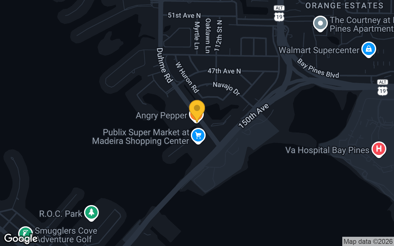 Map of Angry Pepper Waterside