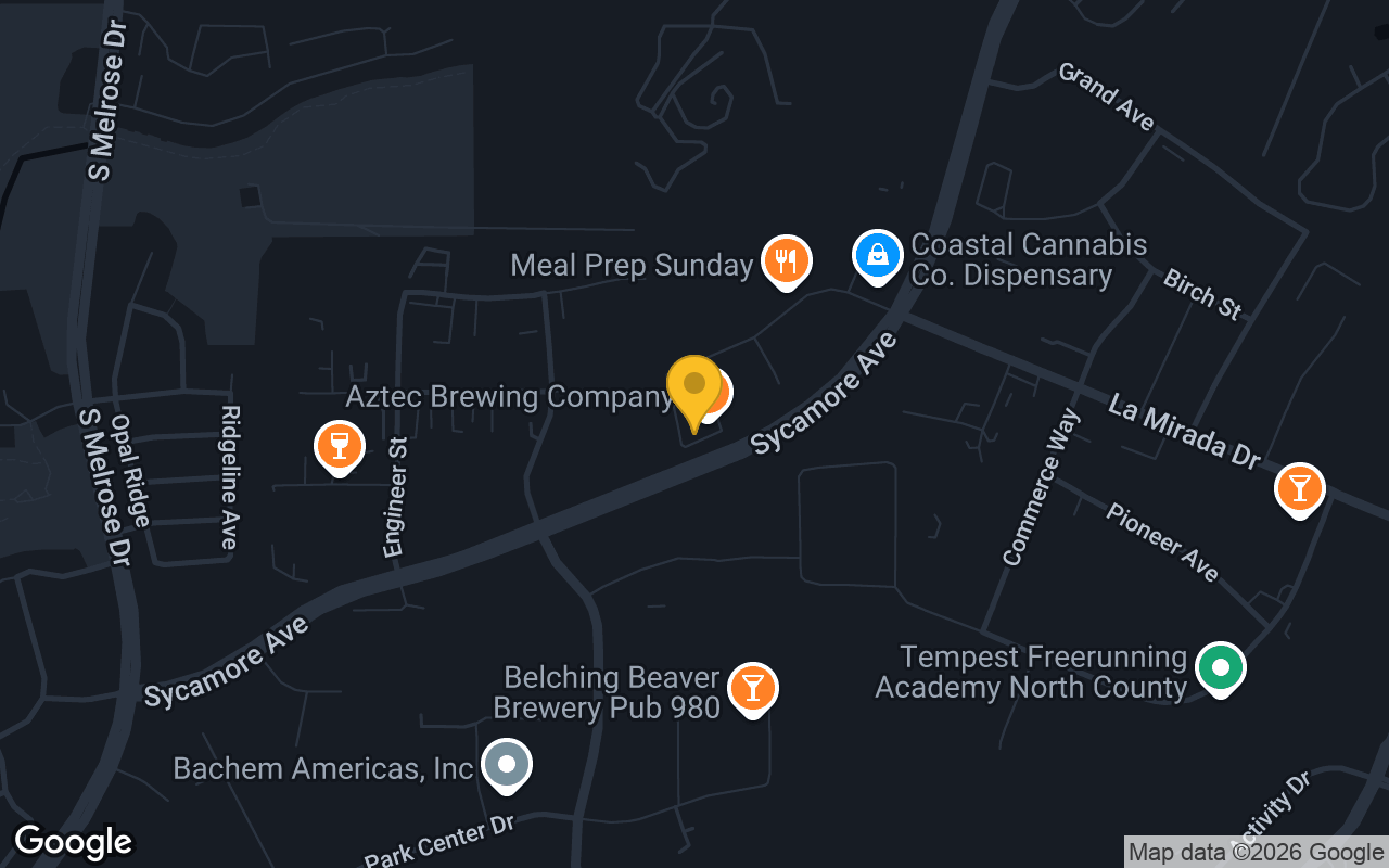Map of Aztec Brewing Co