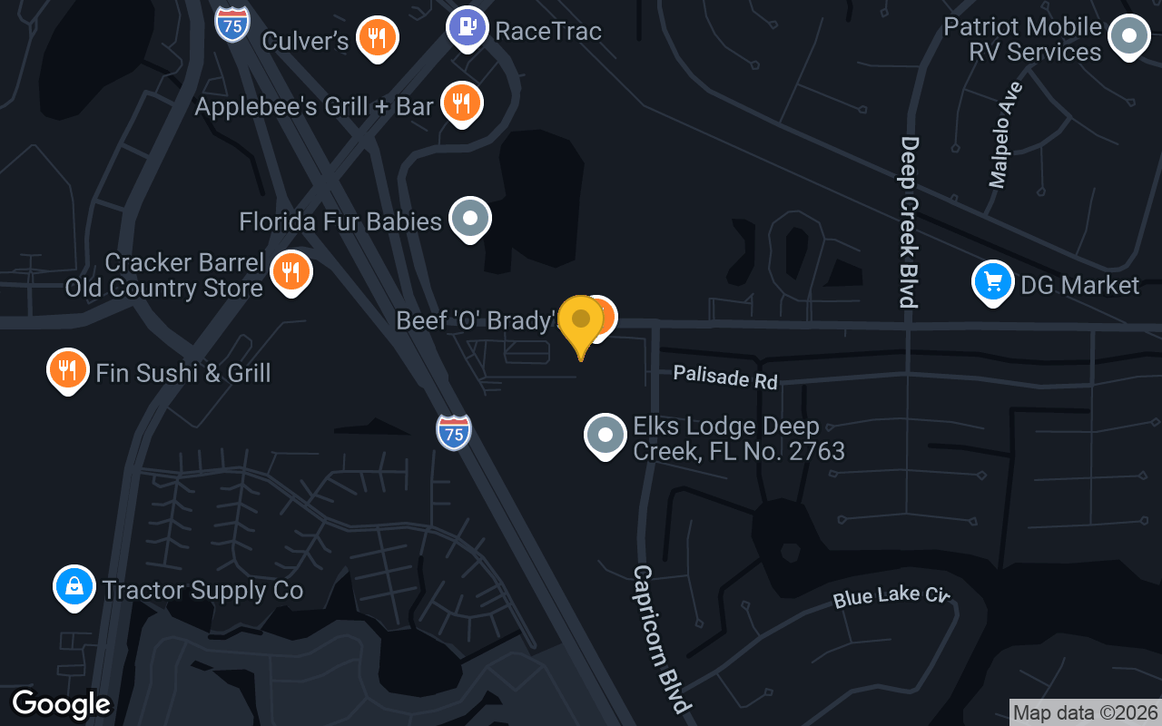 Map of Beef's Deep Creek