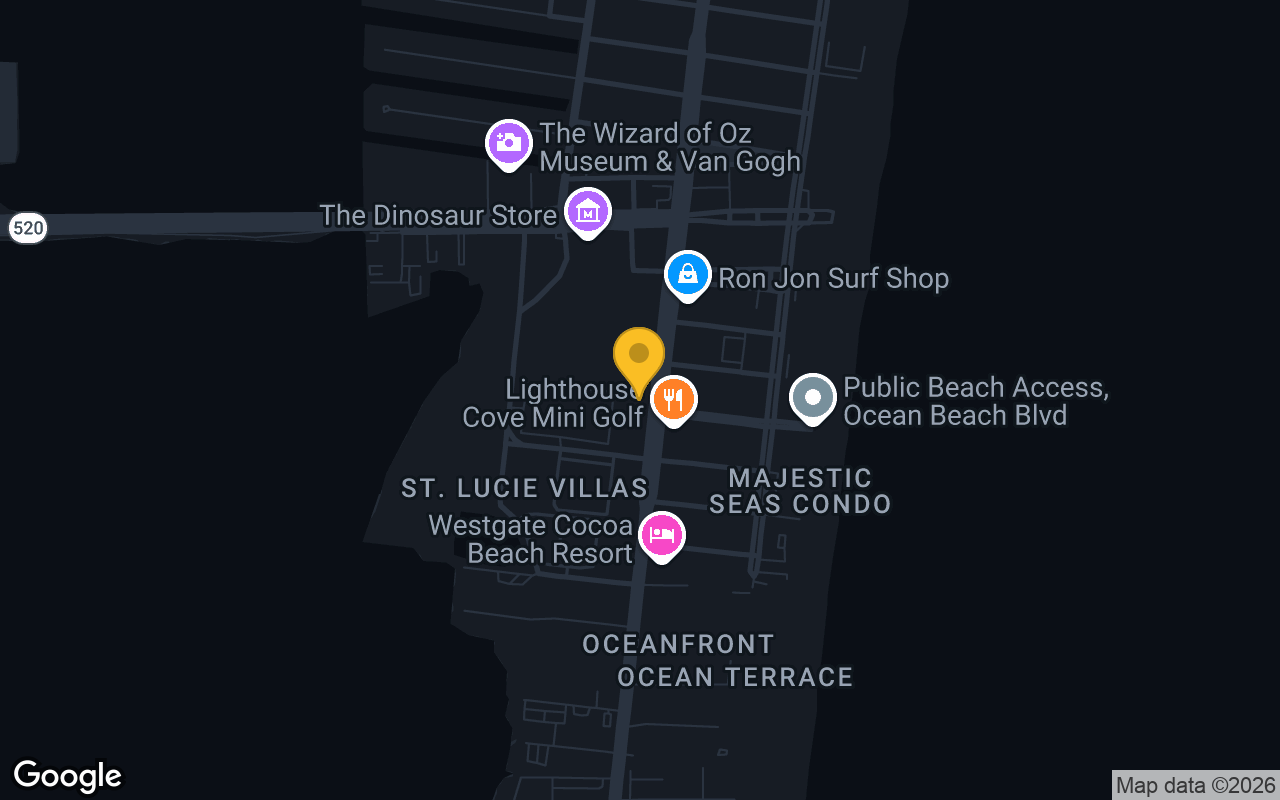 Map of Big Daddy Js 5 Great Things