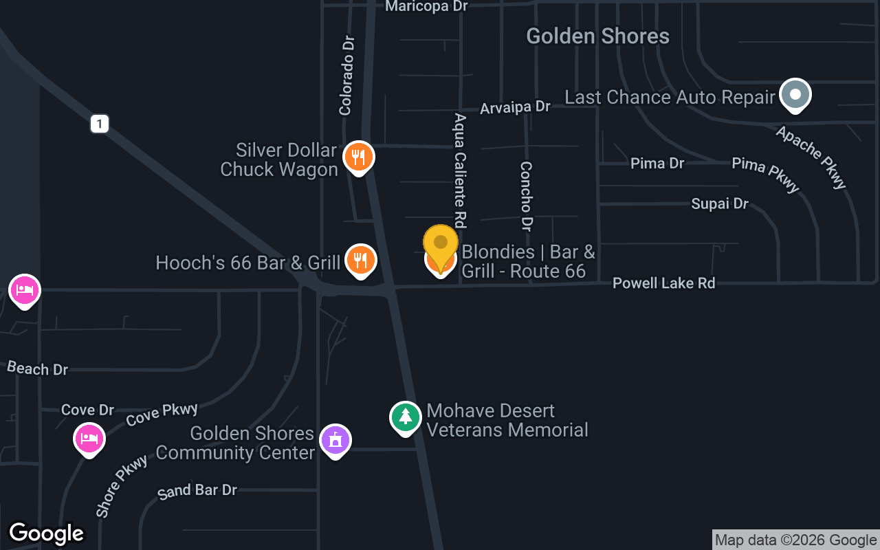 Map of Blondies 66