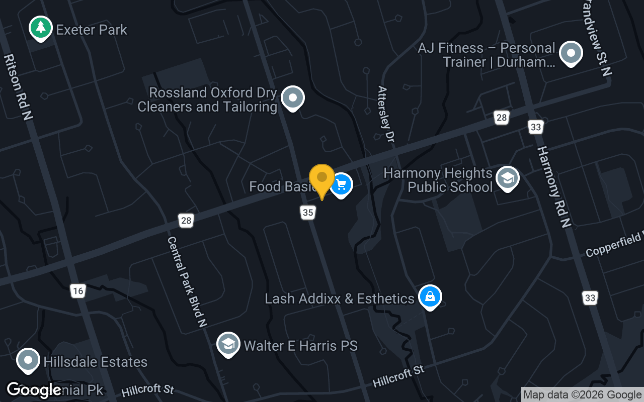 Map of Bollocks Pub Oshawa