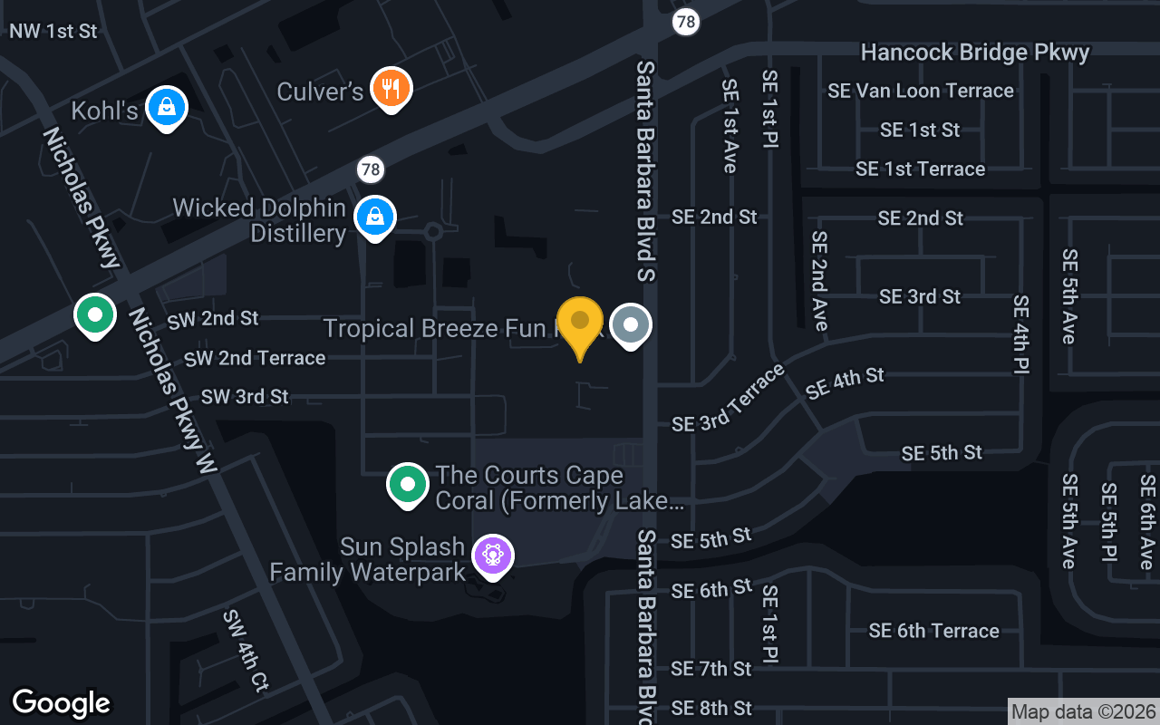 Map of Bowland Cape Coral Nemo's