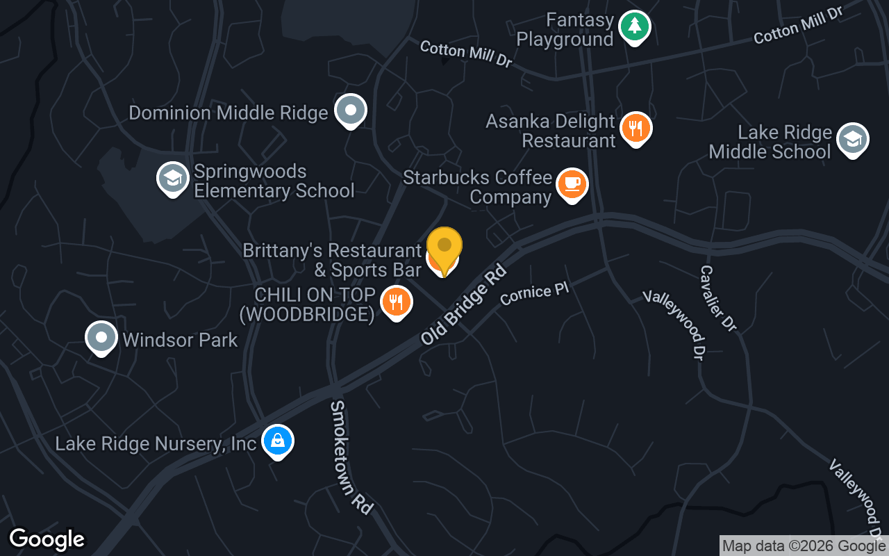 Map of Brittany's Restaurant & Sports Bar
