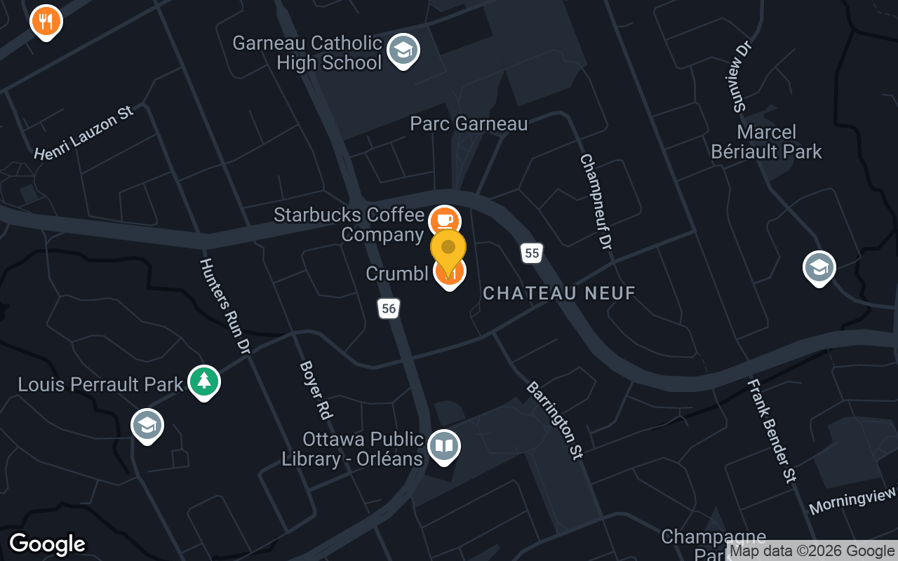 Map of Broadway Bar and Grill East