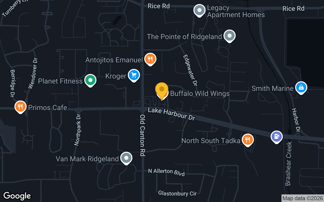 Map of Buffalo Wild Wings Ridgeland