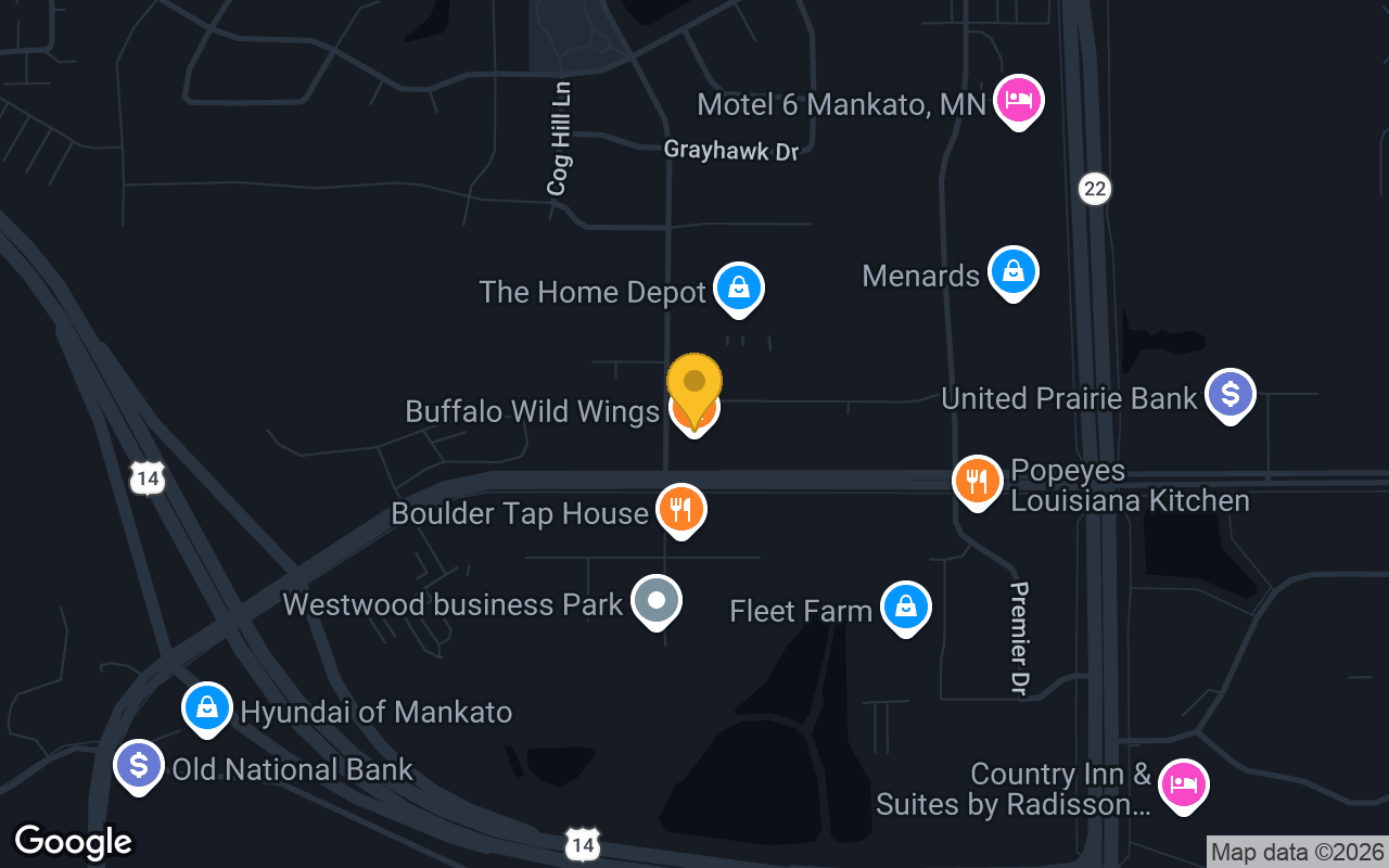 Map of Buffalo Wild Wings St. Andrews