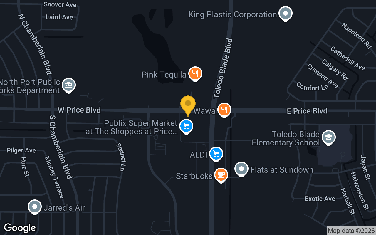Map of Buffalo Wings & Rings North Port