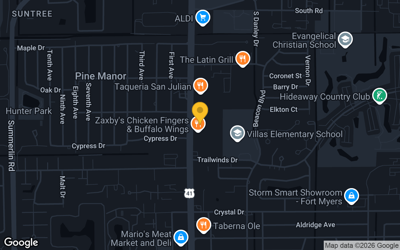 Map of Buffalo Wings & Rings Fort Myers