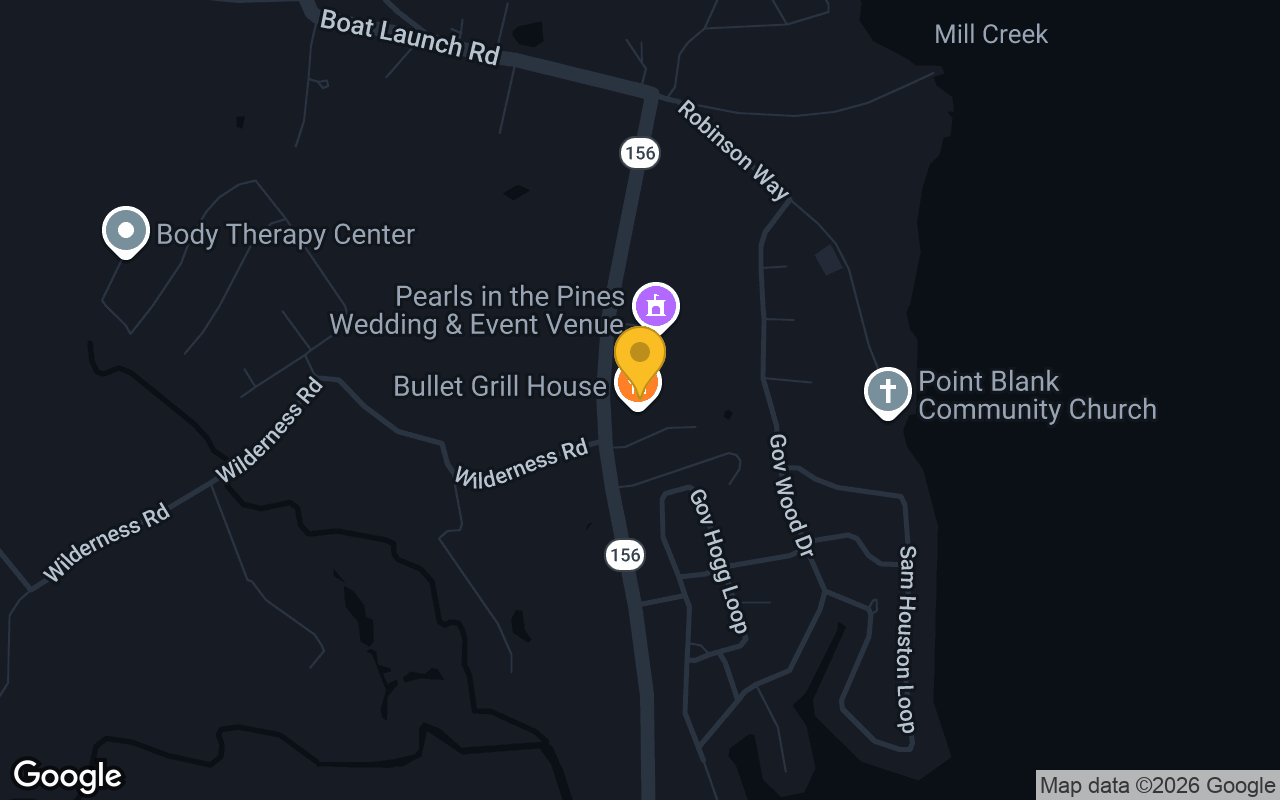 Map of Bullet Grill House