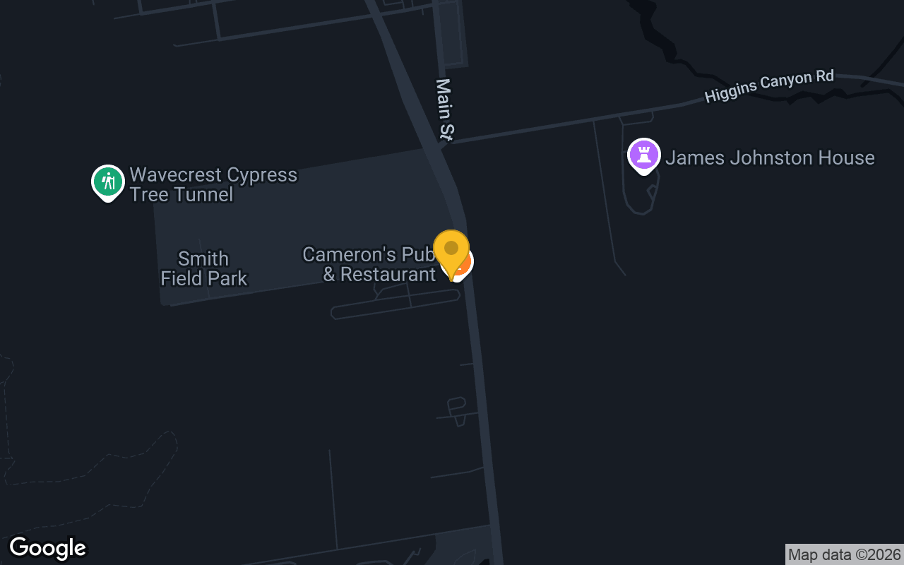 Map of Cameron's Pub & Restaurant