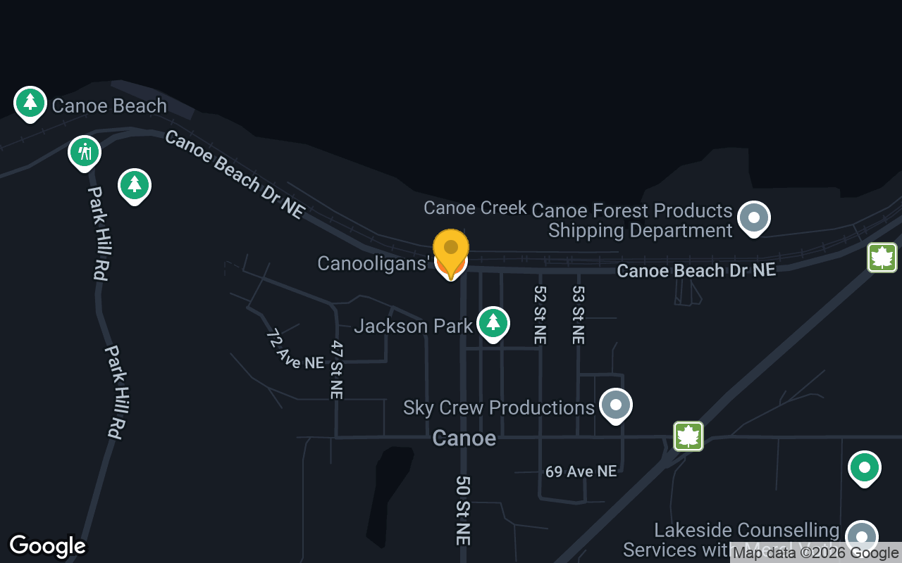 Map of Canooligans Lake Lounge & Eatery