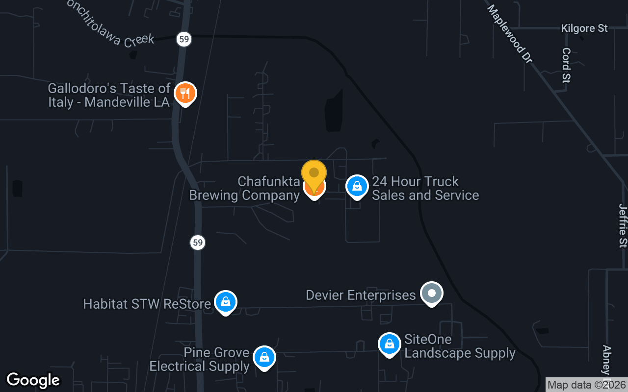 Map of Chafunkta Brewing Company