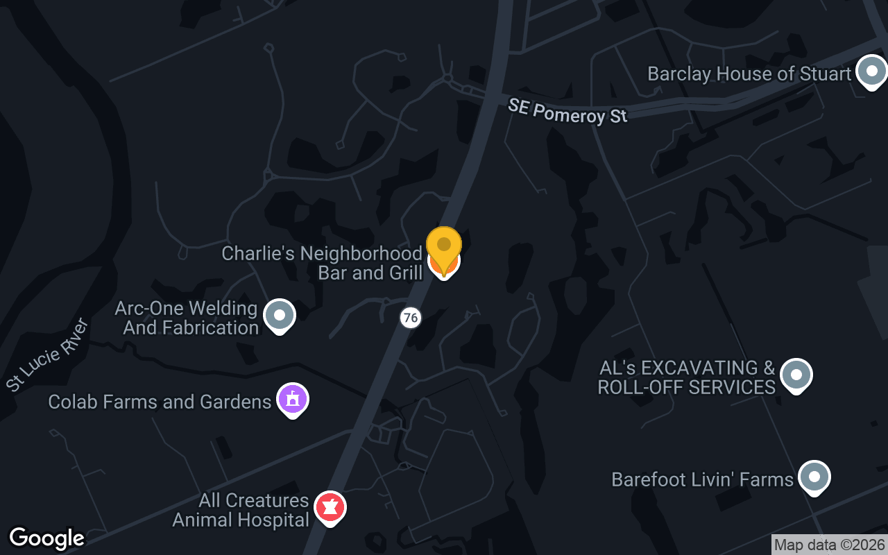 Map of Charlies Neighborhood Bar & Grill