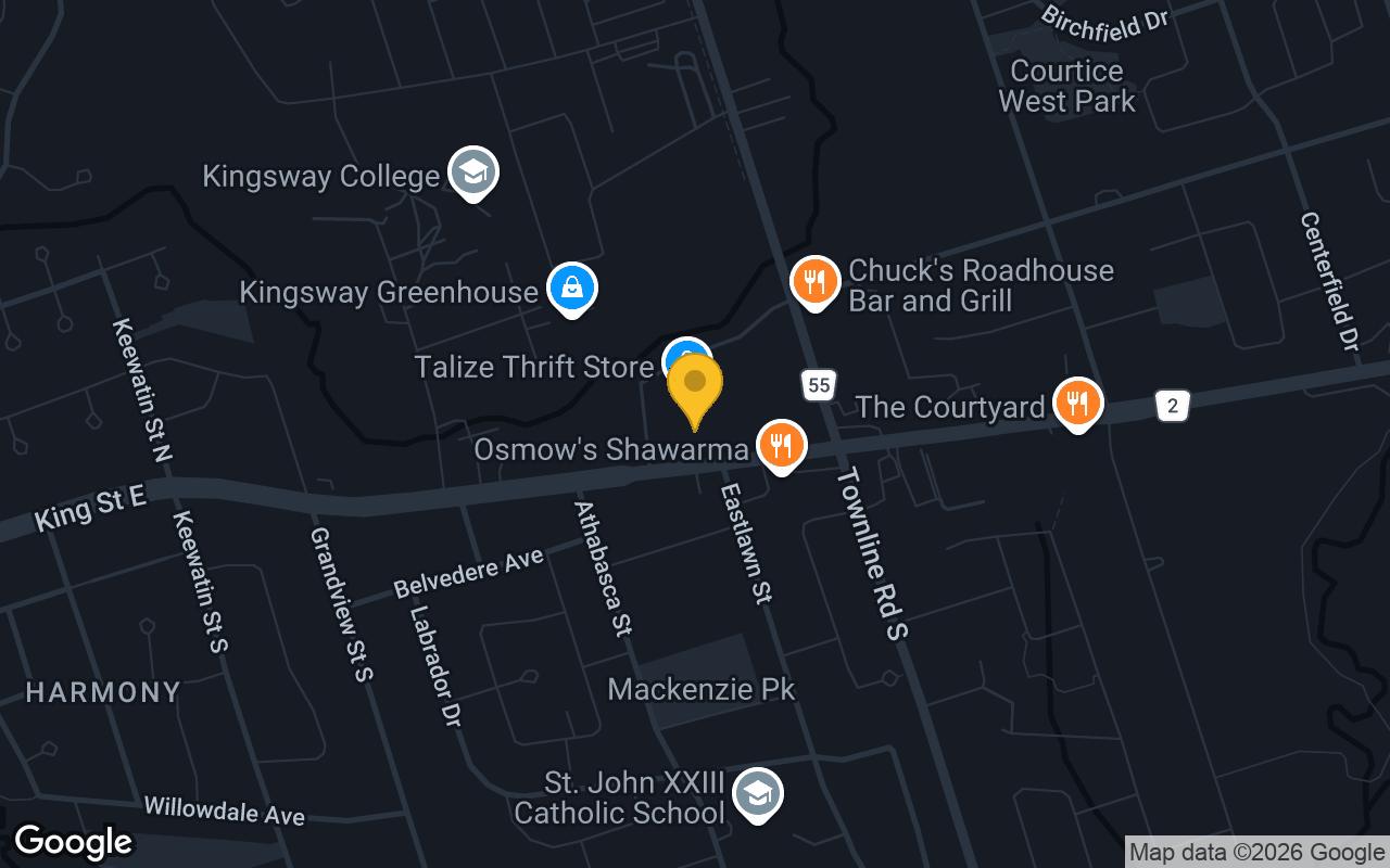 Map of Chasers Bar and Grill