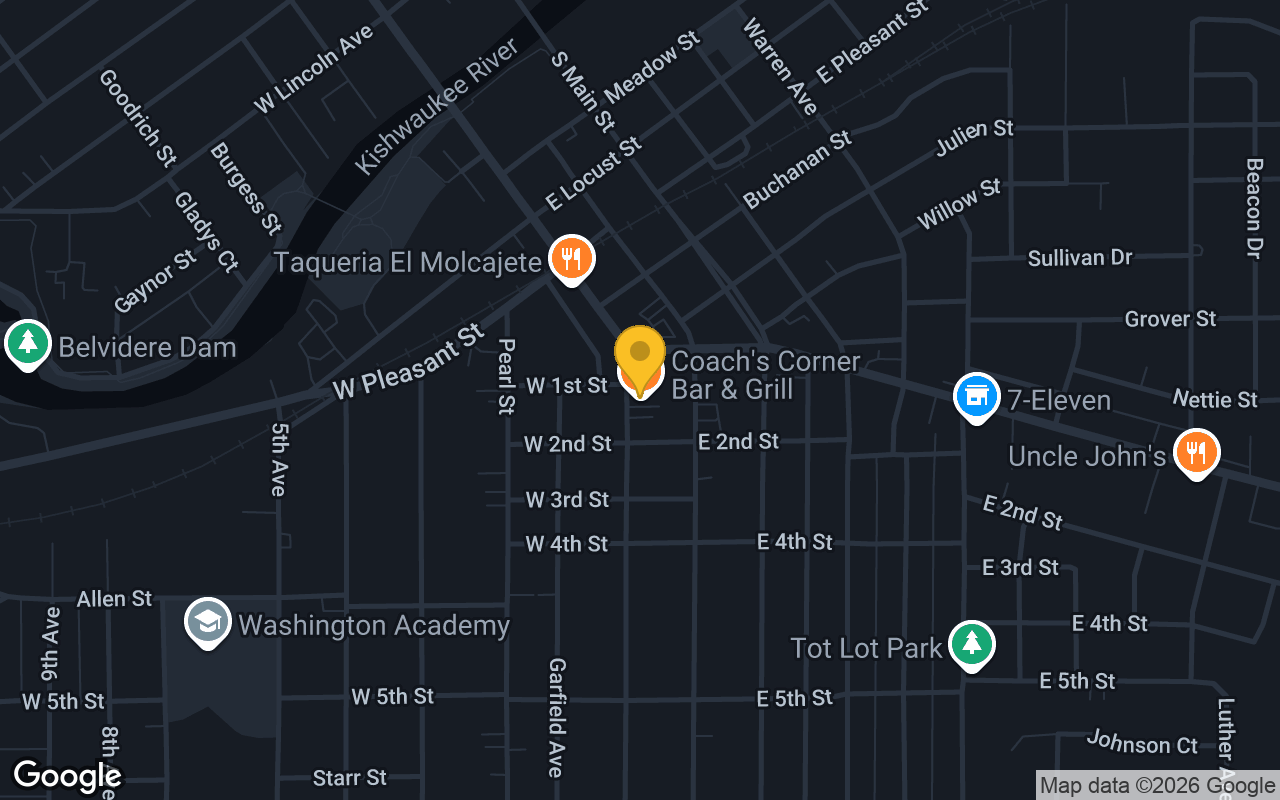 Map of Coach's Corner