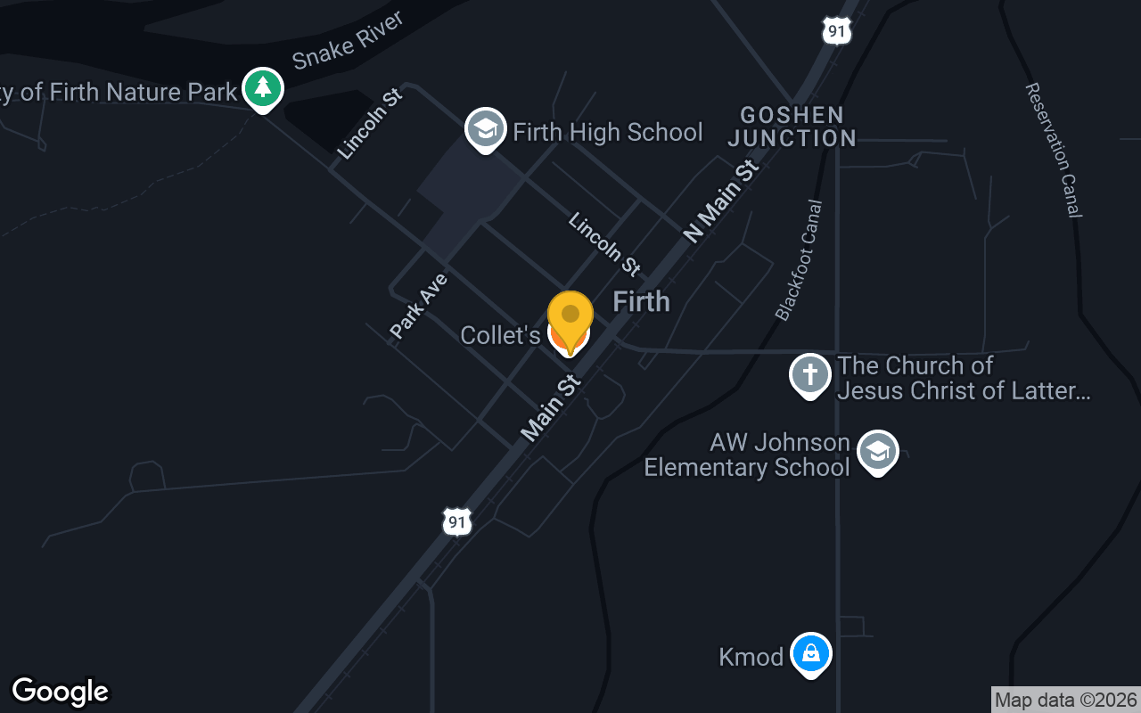 Map of Collet's Pub