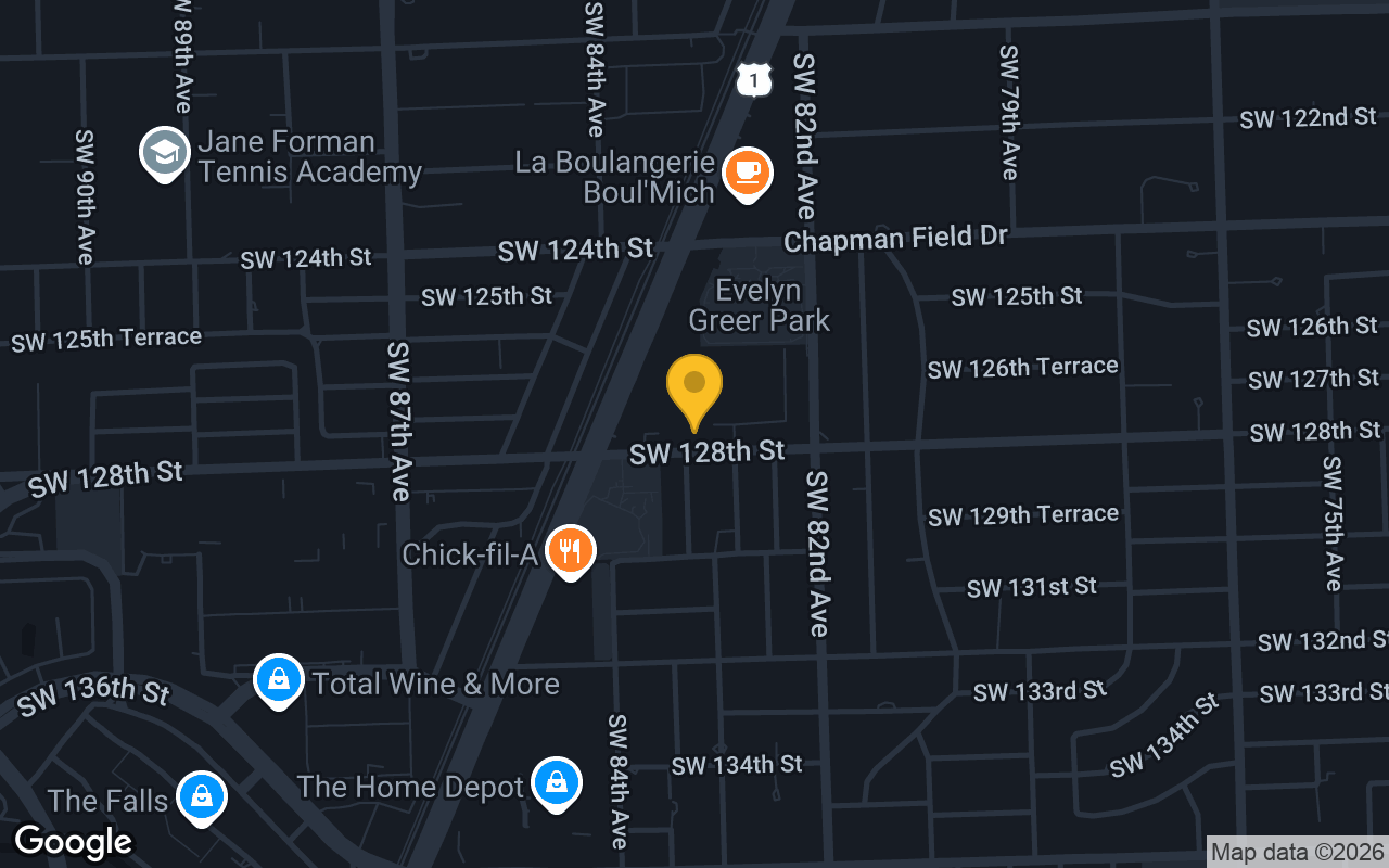 Map of Corbett's Sports Bar